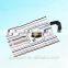 Popular customed printed side gusset clear plastic bags with die cut handle