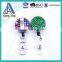 Hot selling rhinestone metal retractable lanyard reel