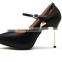 Europe and United States leather High heels black shoes                        
                                                Quality Choice