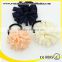 chiffon knitted hair elastic band with flower, flower girl hair bands