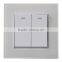 fashion 2 gang 1 way ro 2 gang 2 way wall button switch for light fixture
