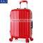 Red Popular 4 wheels ABS PC Travel Luggage Set Decent Suitcase
