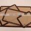 silicone baking mat with colorful edge