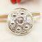 plating silver high end abs button for overcoat