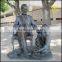 Custom modern figure statue Pedestrian Street Park brass modern figure bronze sculpture