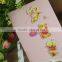 fashion handmade sticker paper card wished card gift card