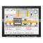 Metal casing 17inch embedded lcd monitor for terminal inquiry kiosk