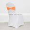 spandex chair cover with colorful lycra bowknot or lycra bandage