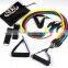 11pcs latex resistance tube set