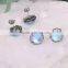 Natural Moonstone Earring, Pave Crystal Gem stone Earring, Charm Druzy Stud Earrings