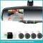 ak2-035lap car rearview mirror monitor germid with Compass&Temp,bluetooth,parking sensor,automatically reverse diaplay