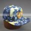 3D embroidery colorful 5-panel snapback