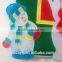 holiday outdoor decoration snow person santa claus light
