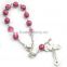 rosary,religious decade rosary, arcylic and polymer clay beaded rosary, cheap religious necklaces