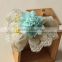 MYLOVE light blue chiffon flower big lace bow hair accessory