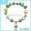 Yiwu New 925 Sterling Silver Colorful Beads Zinc Alloy Bracelet