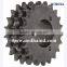 Chain sprockets with QD bushing ASA50 triplex sprocket, hard teeth sprocket