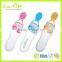 Wholesale Food Grade 90ML Silicone Baby Feeding Bottle with PP Spoon and Cover