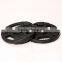 tri- grip black rubber weight plate