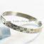 316L Stainless Steel Bangles With Diamonds for Promotion