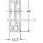 45mm width 3 Fold Automatic Return Ball Bearing Damper Drawer Slide Rail