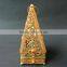 wholesale two colors tower shape beautful incense burner with cryatsl and four angle bottom