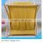 wooden magzine shelf with fabric basket,folding magzine holder