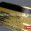 Metal engraved electroplated gold member card