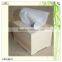 plain sliding laser cutting pine wooden tissue box