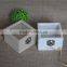 Small handmade wooden keepsake box with clear lid