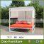 Luxury garden furniture beach big sunbed outdoor canopy sofa bed