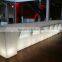 Shenzhen Modern Welcoming Reception Bar Counter with Inbuilt LED Lights