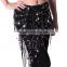 Original top rated handmade sequin hip scarf triangle paillettes hip wrap