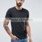 Wholesale 2016 Guangzhou High Quality Custom Short Sleeve O-Neck Dark Grey Mens 100% Cotton Casual Blank T-Shirt