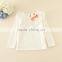 fleece undershirts children autumn clothes high quality lace girls winter lonh sleeve Tee warm soft kids tee