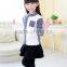 Contrast color half high neck cashmere rib knit sweater designs for girls