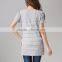 Short Sleeve Maternity Clothes Stripes Breastfeeding Clothing Normcore Nursing T-shirts