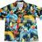 Tropical Florida sun blue light weight linen shirt for men , beach shirt