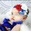 Factory Direct Felt Flower Baby Elastic Headband Baby Girls Hair Band