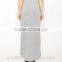 plus size women plain long maxi maternity skirt