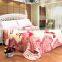 Hot selling polyester acrylic raschel printed mink blanket