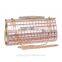 latest rhinostone gray fancy clutch bag / 2017 rhino blue purse Evening handbag Gorgeous Bridal Wedding Purse Party bag Handbag