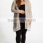 Casual Taupe Plus Size Lace Trim Maternity Cardigan