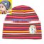 autumn & spring cartoon style colorful stripes printed skull cap baby hat