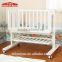 New design white nursery furniture baby rocking crib