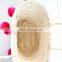 Ladies PU Leather Shoulder Straps Cornstalk Straw Beach Bag with Ball Top