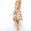 CHEFON Pretty Floral Long Backless Dresses