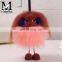 Luxury Colorful Fox Fur Animal Accessory / Fox Fur Bag Charm Key Chain