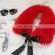 Colorful and cute real fox fur collar