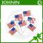 Hot selling promotional textile print country toothpick flag